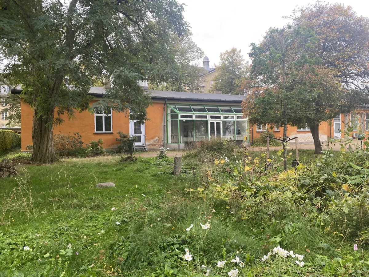 Building 20 seen from the new park in Hospitalshaven