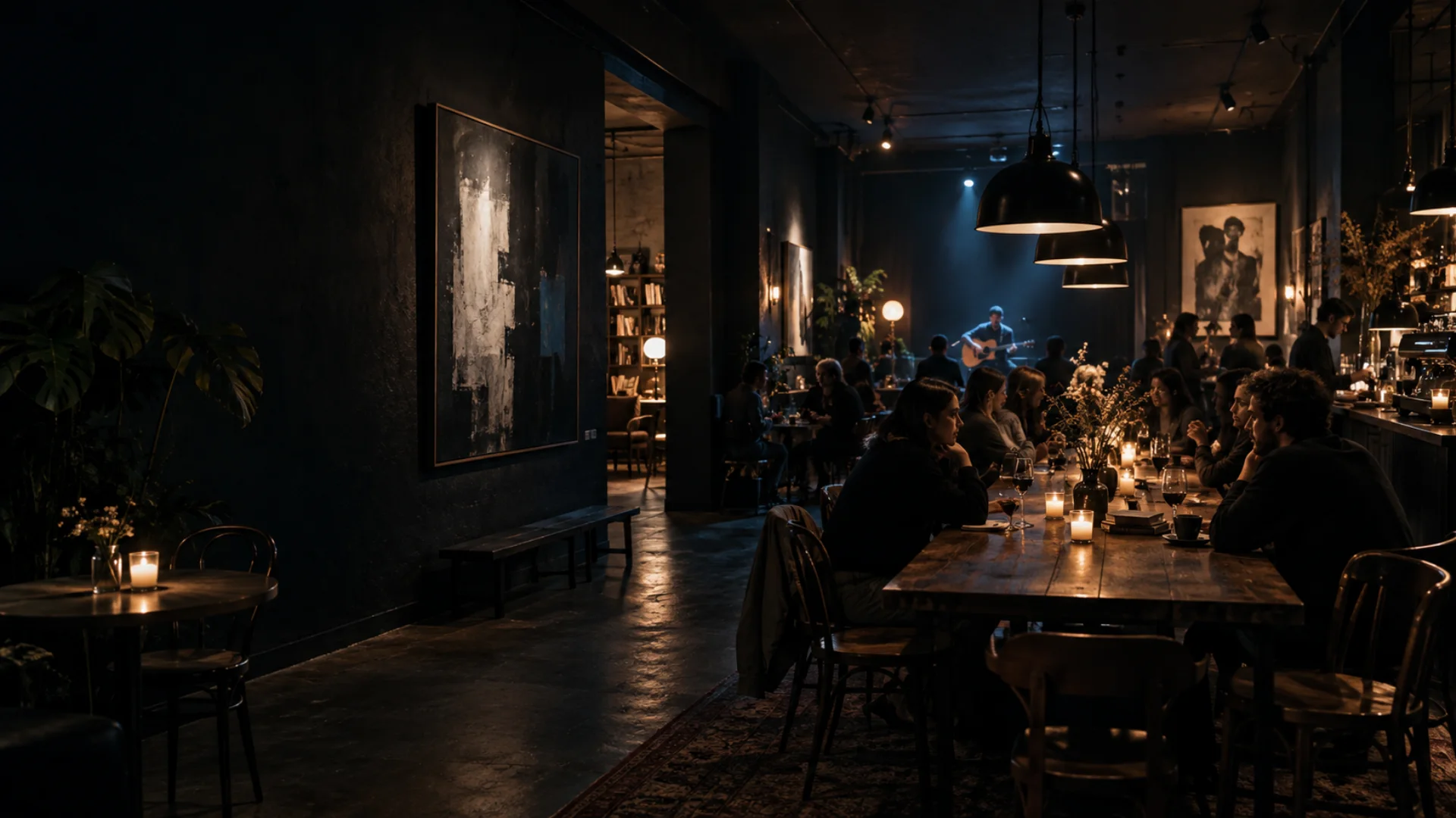 Illustrative community evenings scene