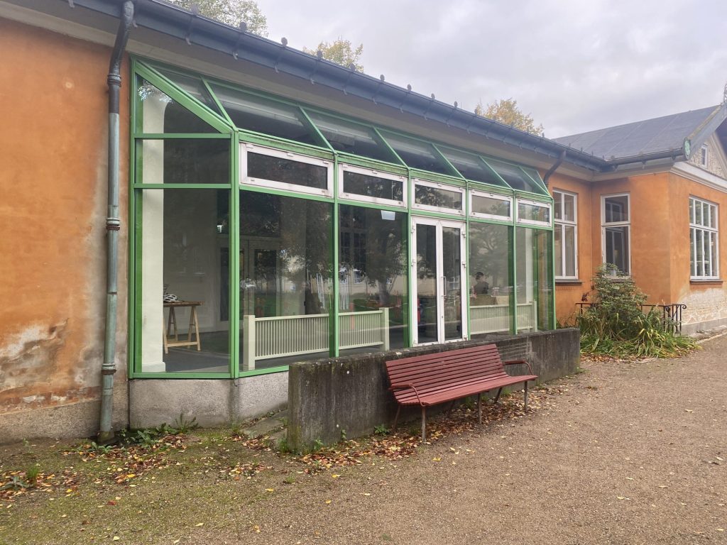 The glass veranda